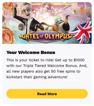 Shotz Casino Welcome Bonus